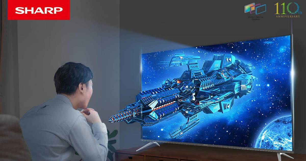 Sharp Aquos TV – tuyệt tác đến từ khung hình tỉ màu