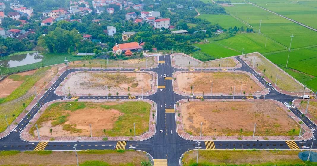 Giá trúng đấu giá đất huyện ven Hà Nội lao dốc 