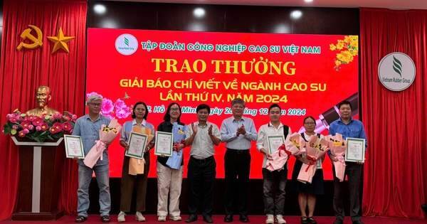 Báo Người Lao Động đoạt giải A viết về ngành cao su