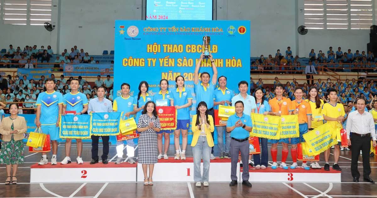 Hơn 350 vận động viên tham gia hội thao Công ty Yến sào Khánh Hòa