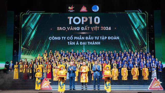 Tân Á Đại Thành được vinh danh trong “Top 10 Giải thưởng Sao Vàng đất Việt 2024”