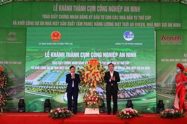 Thái Bình khánh thành cụm công nghiệp An Ninh 1 Thái Bình khánh thành cụm công nghiệp An Ninh