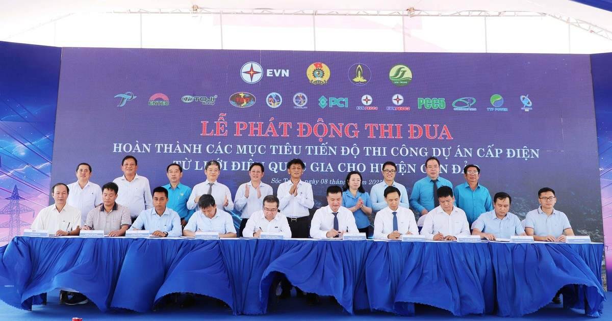 EVN phát động thi công ngày đêm đưa điện lưới quốc gia ra Côn Đảo EVN phát động thi công ngày đêm đưa điện lưới quốc gia ra Côn Đảo