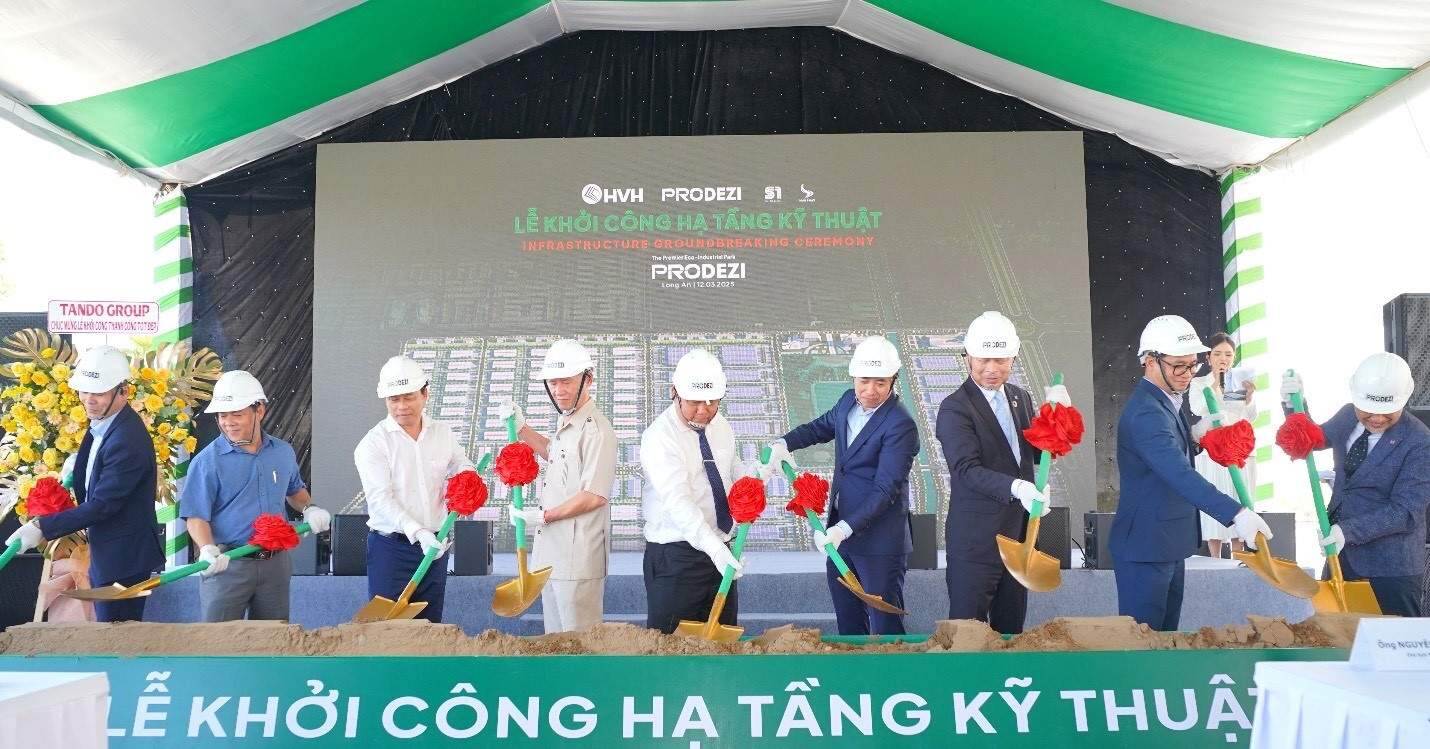 Khởi công khu công nghiệp sinh thái Prodezi ở Long An Khởi công khu công nghiệp sinh thái Prodezi ở Long An