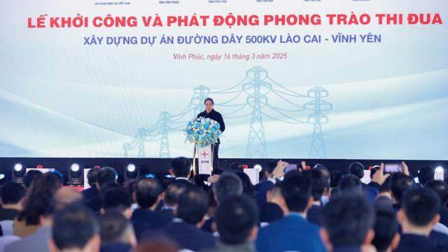 Thủ tướng: Thần tốc hoàn thành Dự án đường dây 500 kV Lào Cai – Vĩnh Yên trong 6 tháng