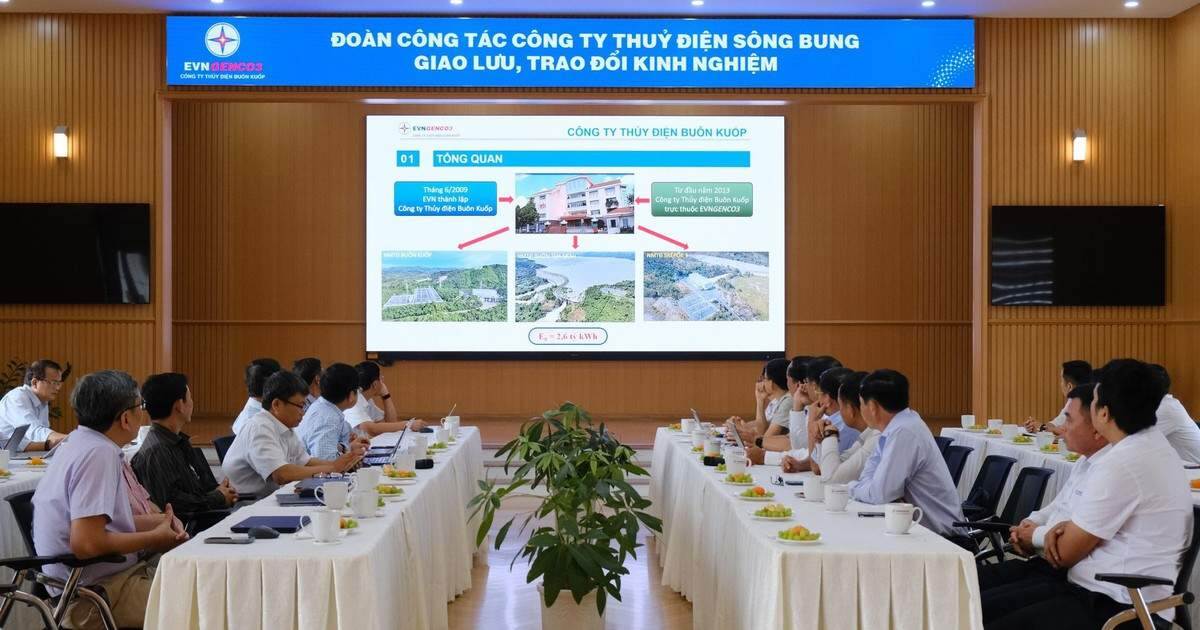 Thủy điện Buôn Kuốp và thủy điện Sông Bung trao đổi kinh nghiệm vận hành thủy điện Thủy điện Buôn Kuốp và thủy điện Sông Bung trao đổi kinh nghiệm vận hành thủy điện