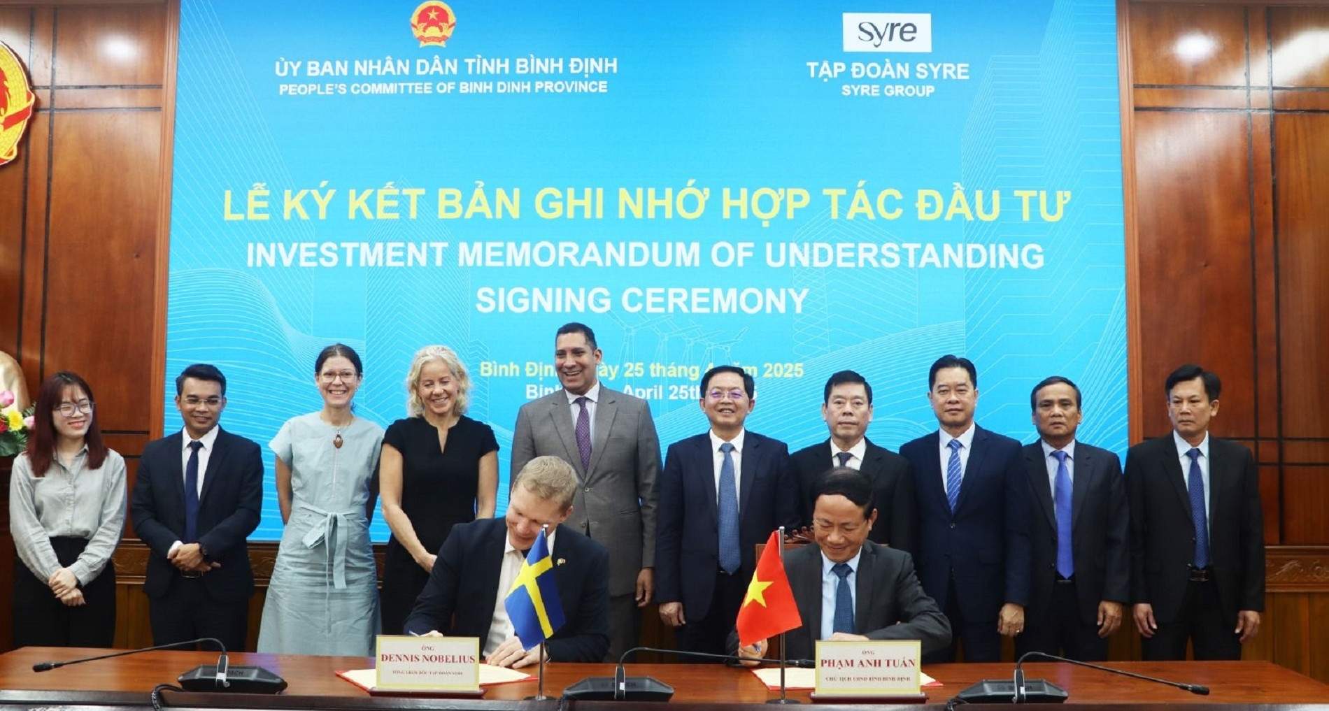 Bình Định đón dự án tỷ USD từ nhà đầu tư Thụy Điển