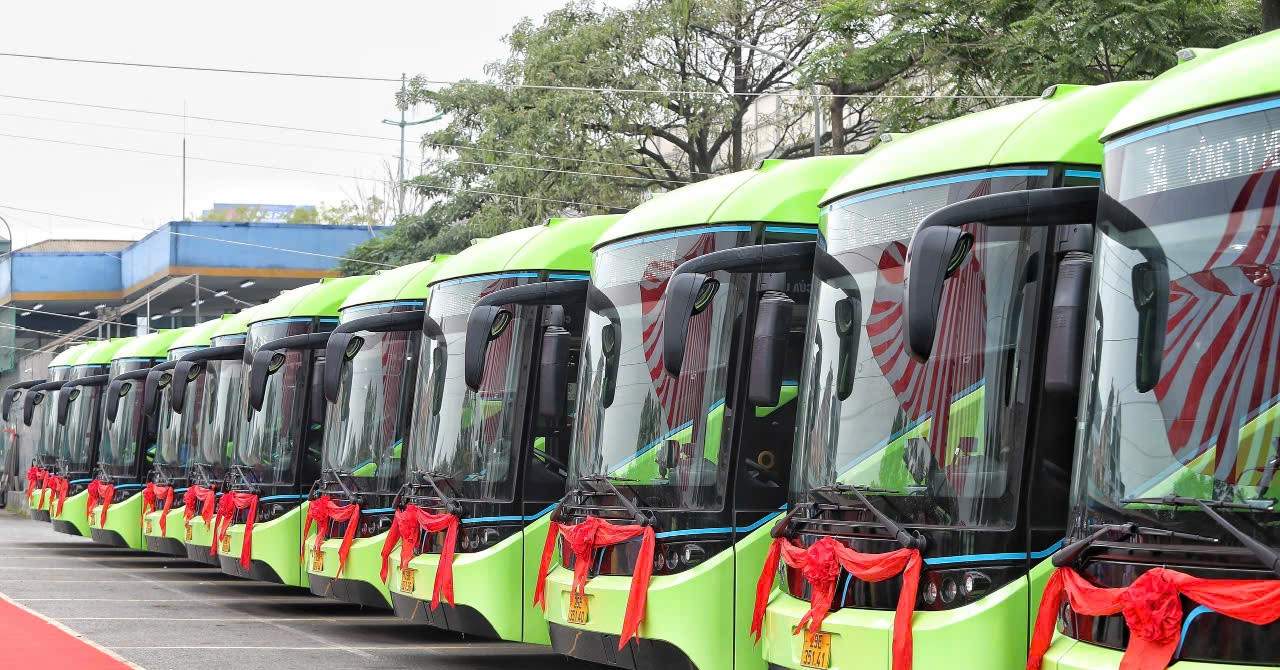 Hà Nội có thêm tuyến xe buýt điện số 34