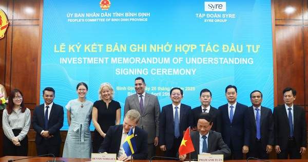 Tập đoàn Thụy Điển đầu tư 1 tỉ USD vào dự án tái chế dệt may tại Bình Định