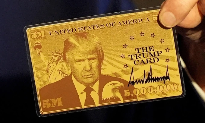 Trump unveils first M ‘gold card’ visa