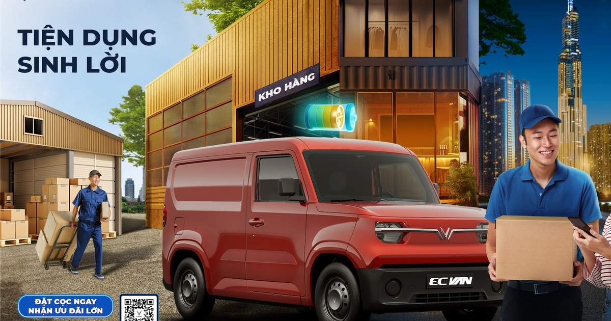 Nhận ngay 10 triệu khi đặt cọc sớm xe điện chở hàng EC Van Nhận ngay 10 triệu khi đặt cọc sớm xe điện chở hàng EC Van