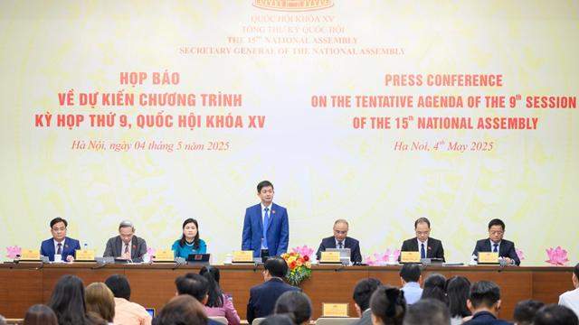 Kỳ họp thứ 9, Quốc hội Khóa XV: Xem xét, quyết định sửa đổi Hiến pháp, sáp nhập đơn vị hành chính cấp tỉnh