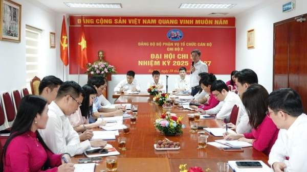 Đại hội Chi bộ 2 – Vụ Tổ chức cán bộ thành công rực rỡ, định hướng phát triển vững mạnh nhiệm kỳ 2025 – 2027