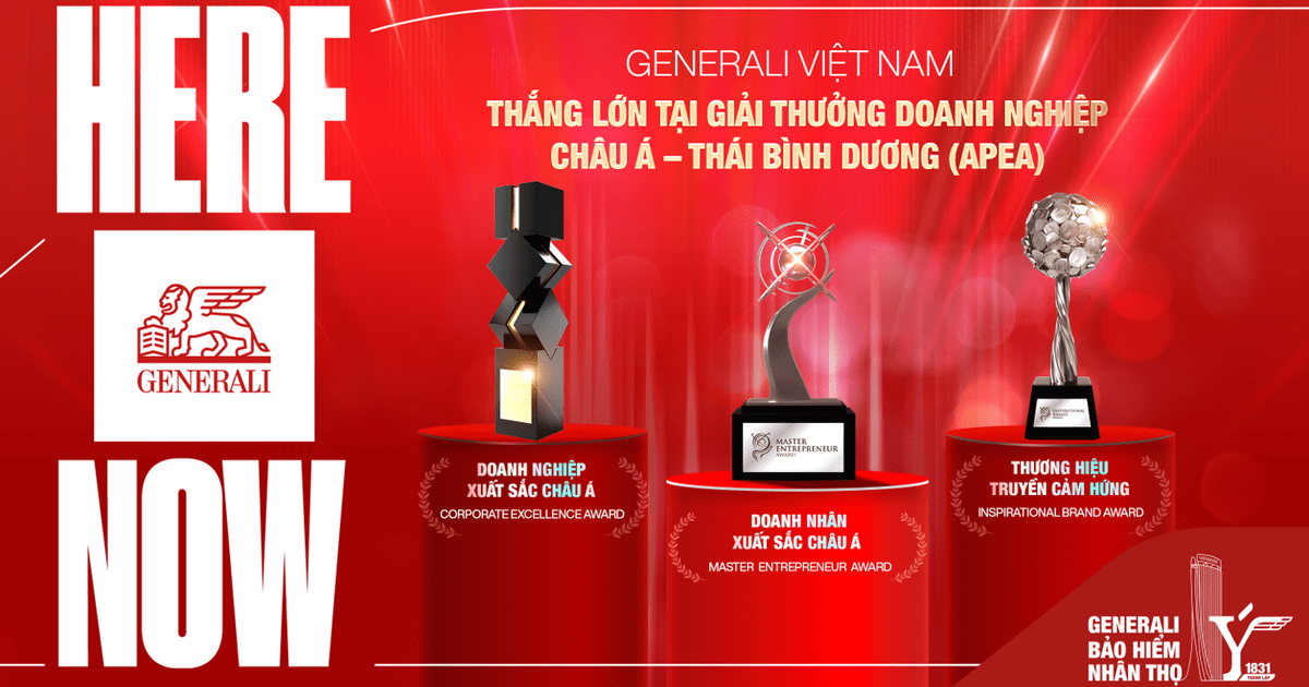 Generali Việt Nam lập ‘hat-trick’ 03 giải thưởng tại Asia Pacific Enterprise Awards 2025 Generali Việt Nam lập ‘hat-trick’ 03 giải thưởng tại Asia Pacific Enterprise Awards 2025
