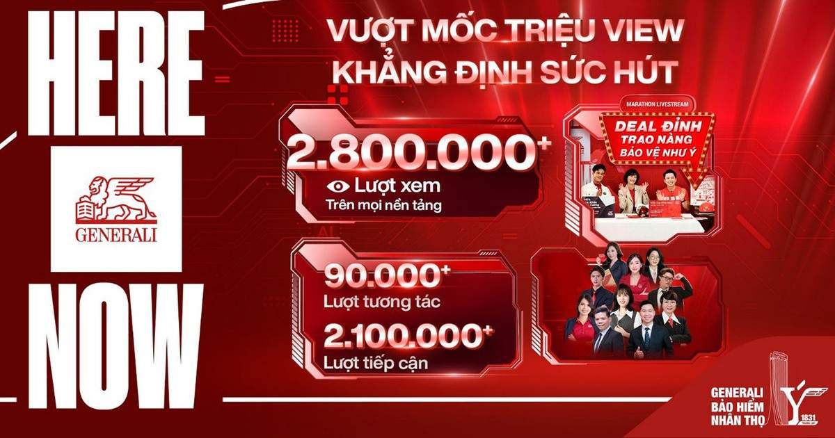 Generali Việt Nam tạo ra trải nghiệm mới với Marathon Livestream đạt gần 3 triệu lượt xem Generali Việt Nam tạo ra trải nghiệm mới với Marathon Livestream đạt gần 3 triệu lượt xem