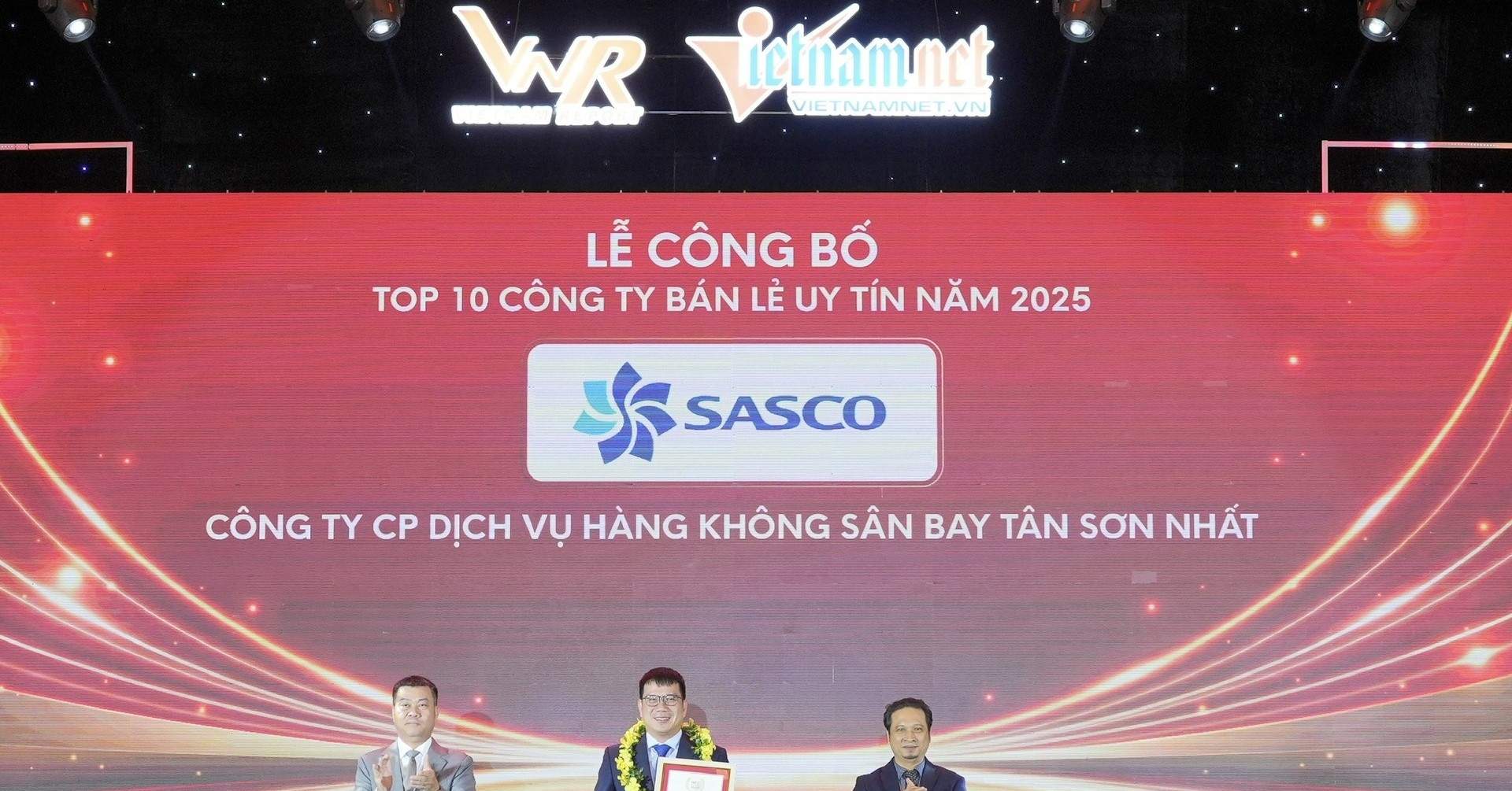 SASCO nhận danh hiệu Top 10 công ty uy tín ngành Bán lẻ Việt Nam 2025