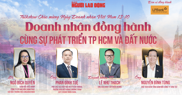 Sáng 13-10, talkshow “Doanh nhân đồng hành cùng sự phát triển TP HCM và cả nước”
