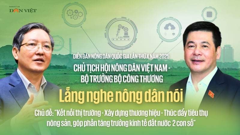 Sáng nay (1/10), diễn ra Diễn đàn Chủ tịch Hội Nông dân Việt Nam và Bộ trưởng Bộ Công thương