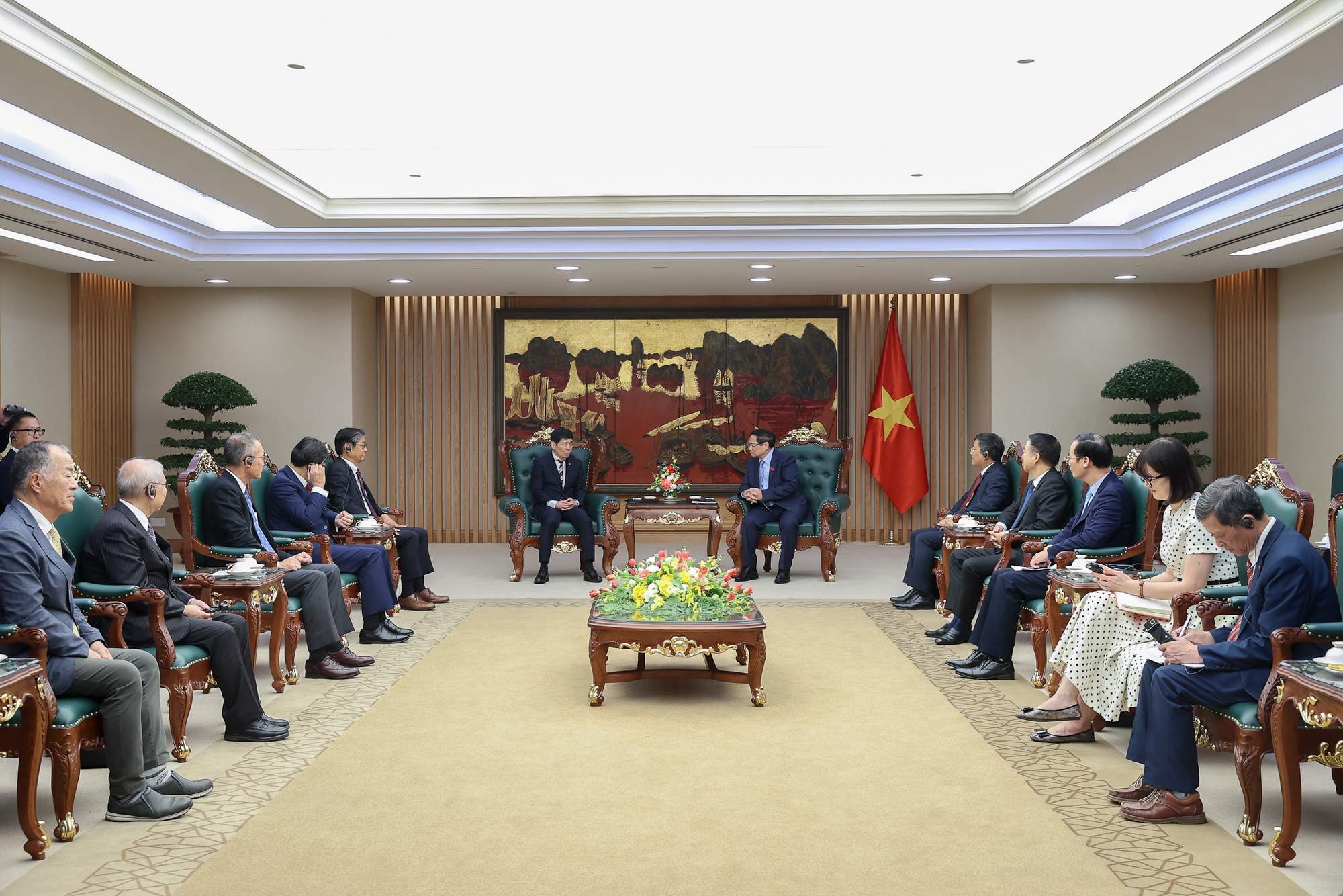 Thủ tướng Phạm Minh Chính tiếp Thống đốc tỉnh Gunma (Nhật Bản)
