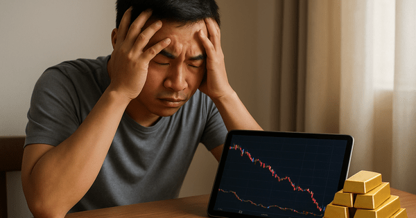 ‘Vàng thì tăng gấp đôi, còn tài khoản chứng khoán của tôi giảm 20%’