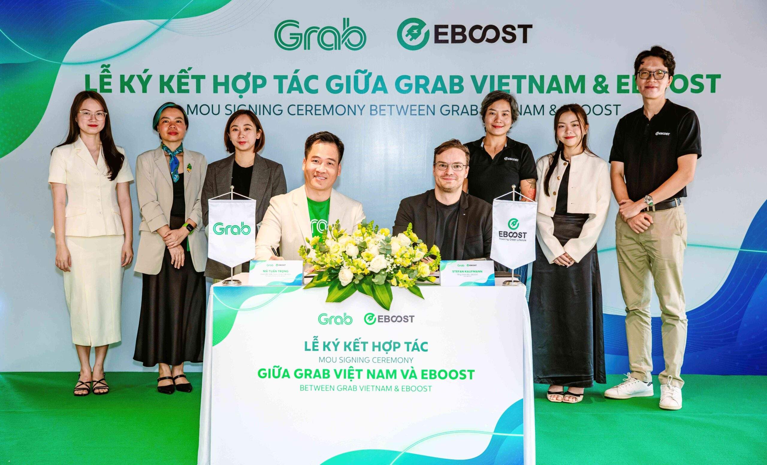 Hợp tác với EBOOST, Grab Việt Nam tiếp tục đẩy mạnh chuyển đổi xanh