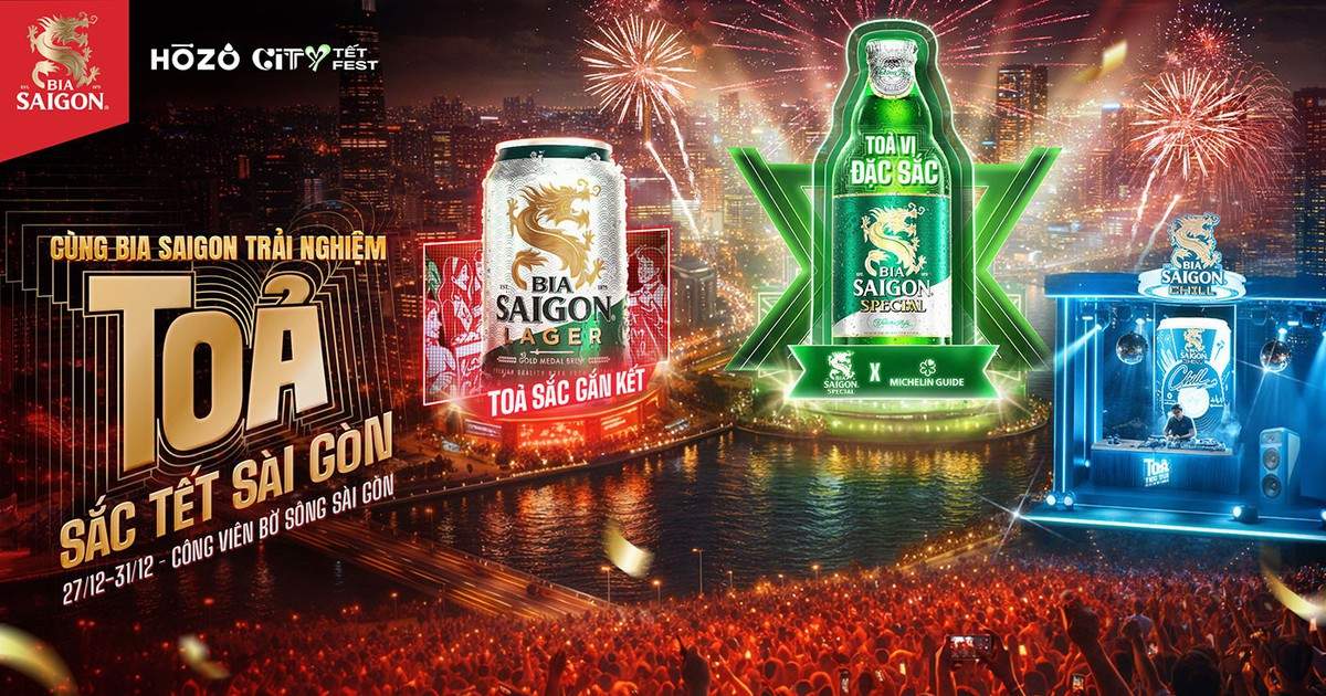 Bia Saigon – Mang trải nghiệm ‘Tỏa sắc Tết’ đến với Hozo City Tết Fest 2025