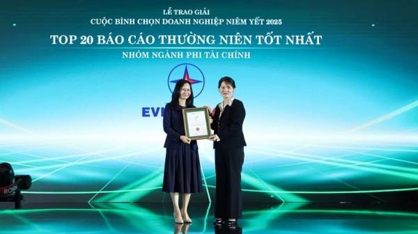 EVNGENCO3 được vinh danh Top 20 báo cáo thường niên tốt nhất nhóm phi tài chính năm 2025 EVNGENCO3 được vinh danh Top 20 báo cáo thường niên tốt nhất nhóm phi tài chính năm 2025