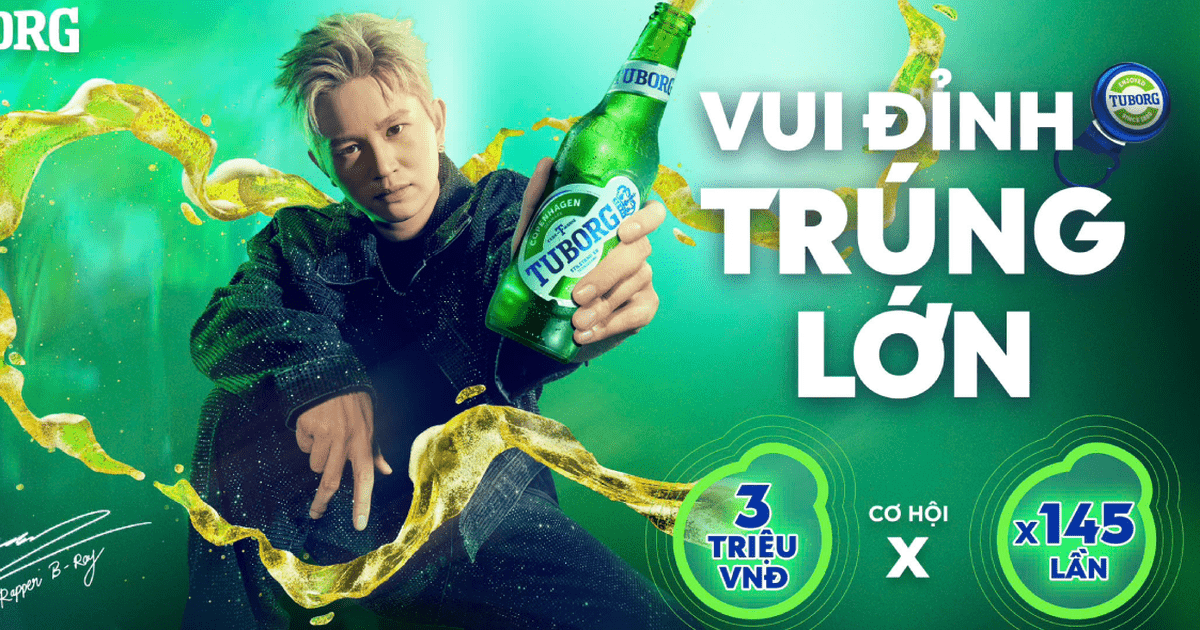 Giật nắp Tuborg, giật thưởng gấp 145 lần trong ‘145 năm giật mở triệu cuộc vui’