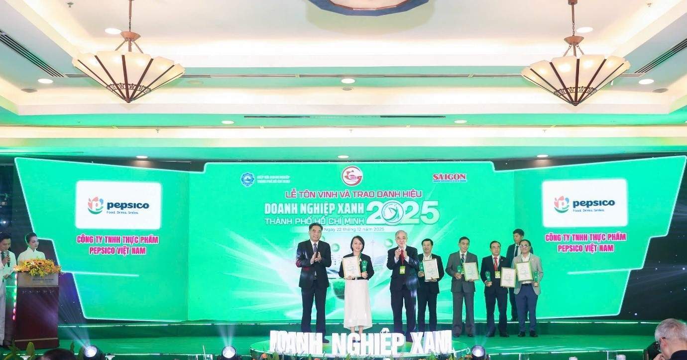 PepsiCo Foods Việt Nam nhận danh hiệu Doanh nghiệp Xanh TP.HCM 2025