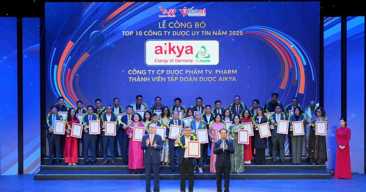 AIKYA 5 năm liền vững ‘Top 10 doanh nghiệp sản xuất dược phẩm uy tín’