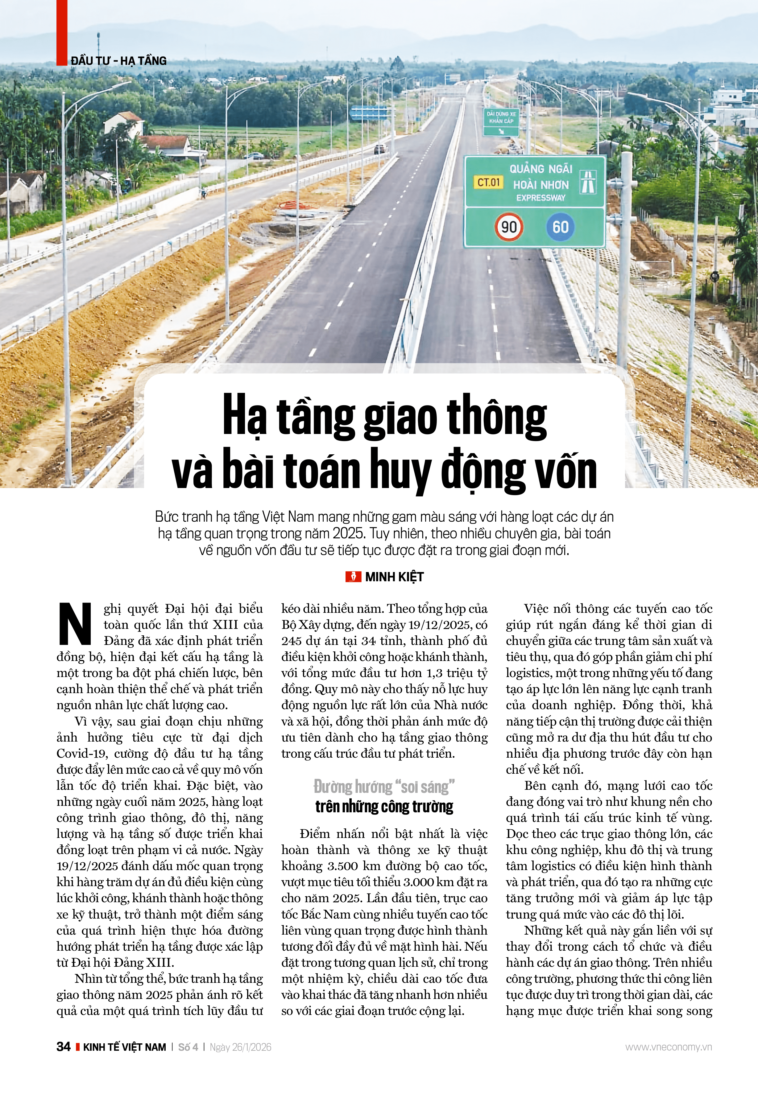Hạ tầng giao thông và bài toán huy động vốn