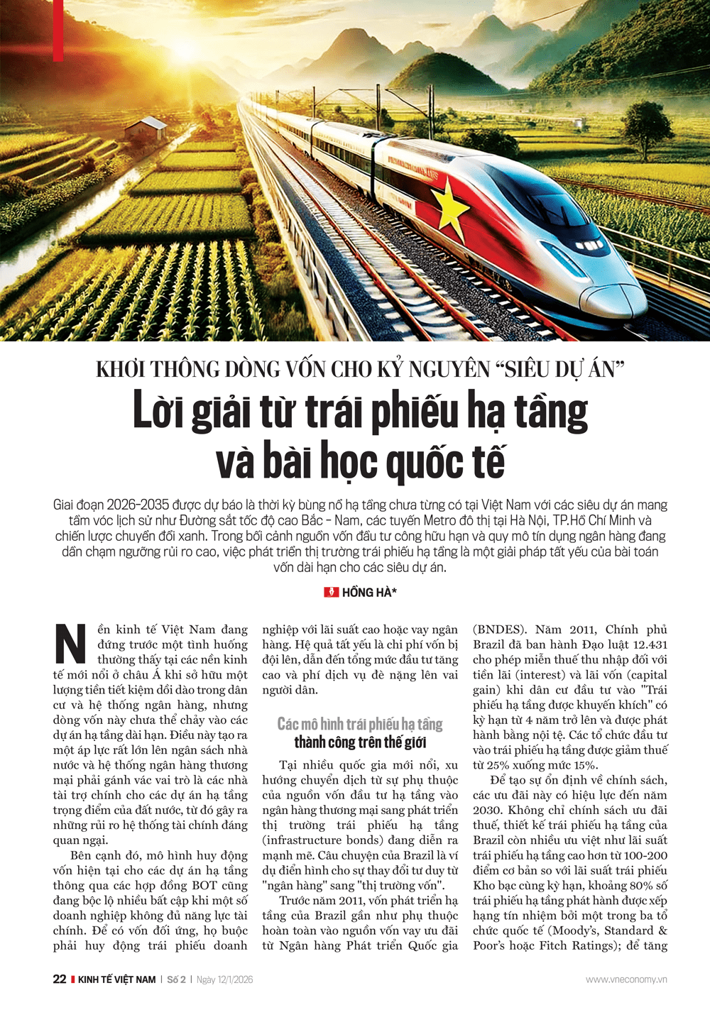 Khơi thông dòng vốn cho kỷ nguyên “siêu dự án”: Lời giải từ trái phiếu hạ tầng và bài học quốc tế