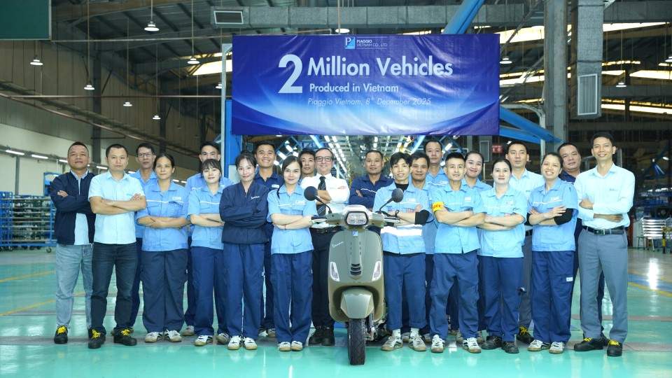Nhà máy Piaggio Phú Thọ khẳng định vai trò trung tâm sản xuất toàn cầu