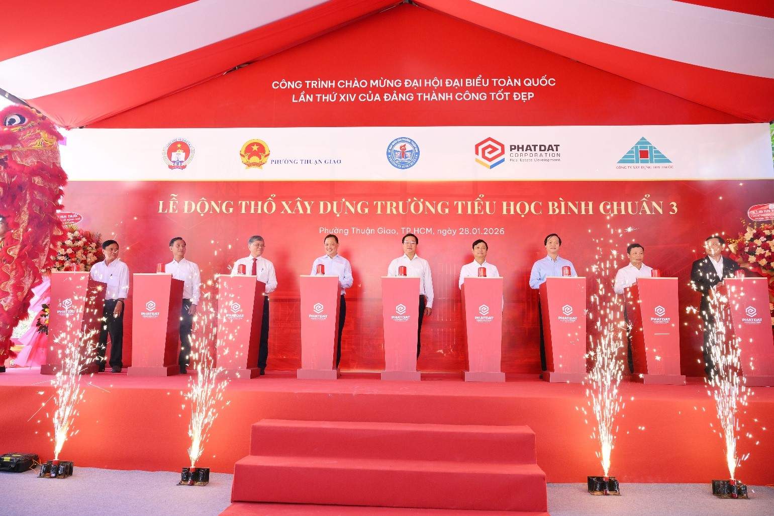 Phát Đạt tài trợ 145 tỷ đồng xây dựng Trường Tiểu học Bình Chuẩn 3 tại TP.HCM