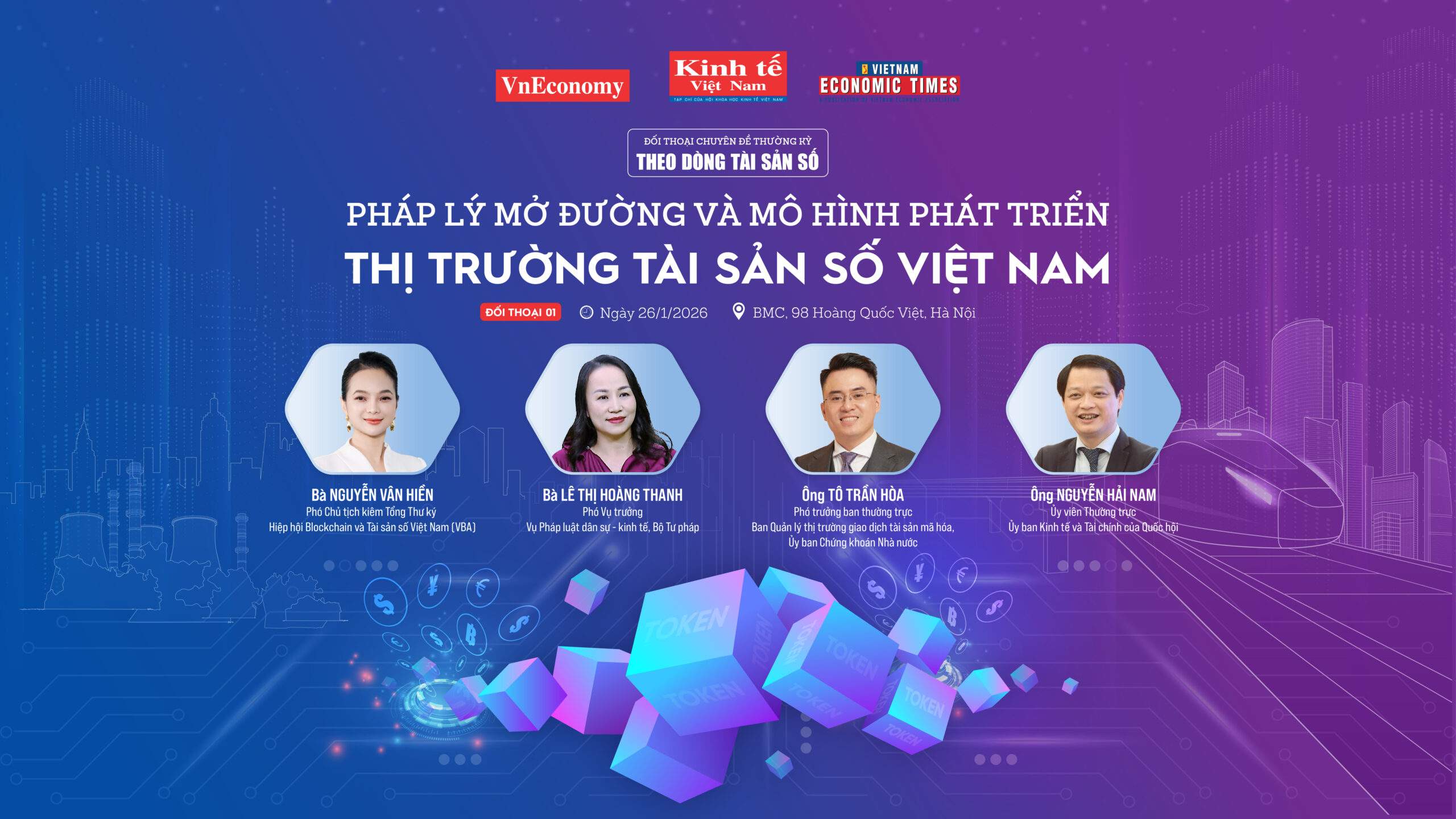 Sắp diễn ra đối thoại: Pháp lý mở đường và mô hình phát triển thị trường tài sản số Việt Nam