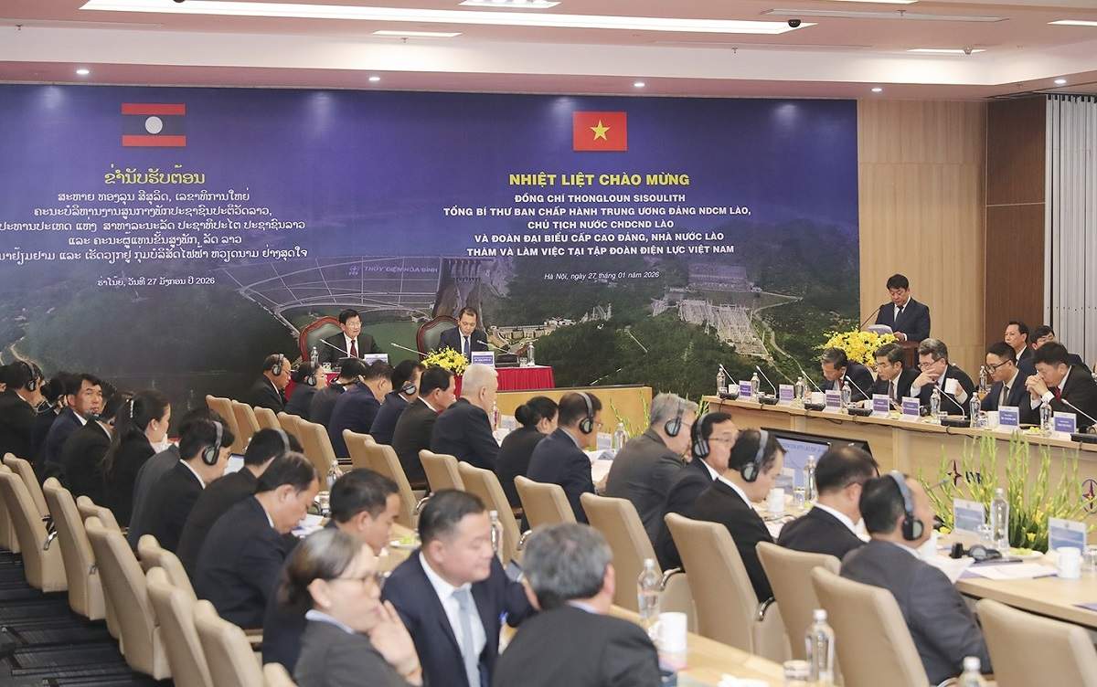 Tổng Bí thư, Chủ tịch nước Lào thăm EVN: Thúc đẩy hợp tác năng lượng