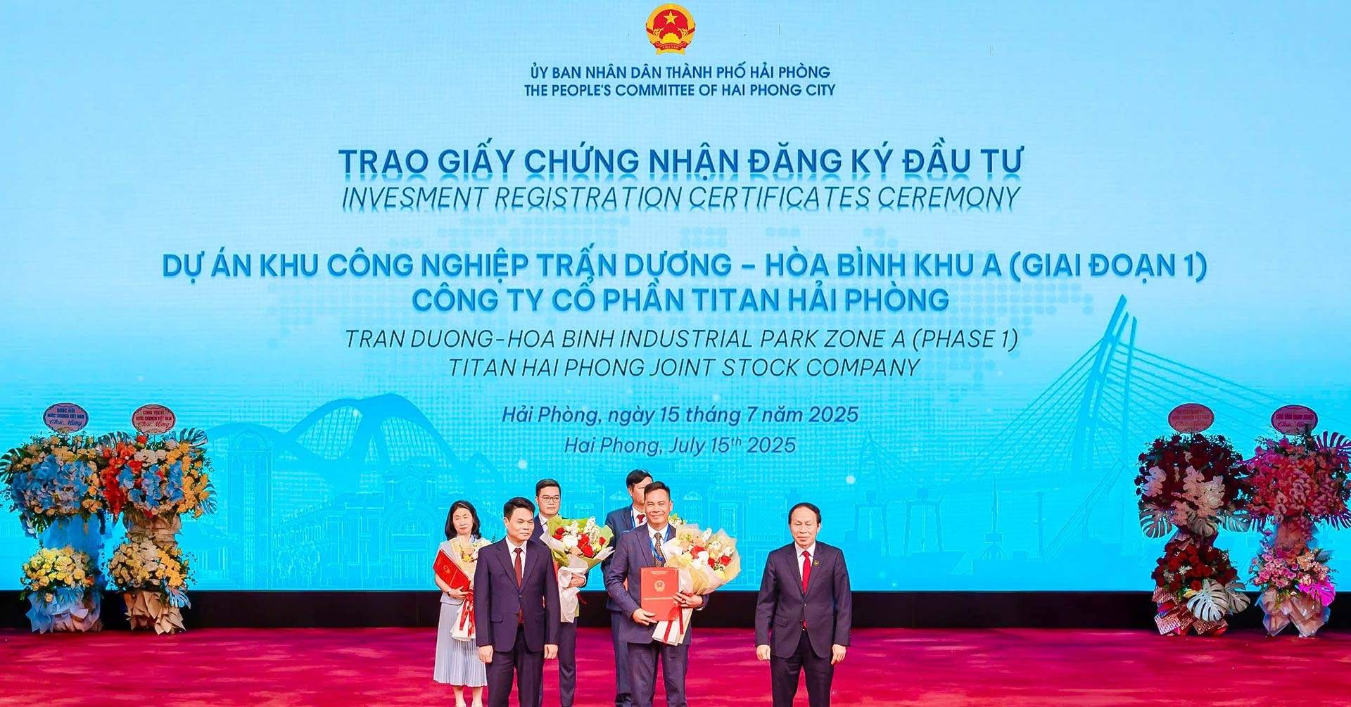 CTCP Titan Hải Phòng được chấp thuận chủ trương đầu tư KCN Trấn Dương – Hòa Bình