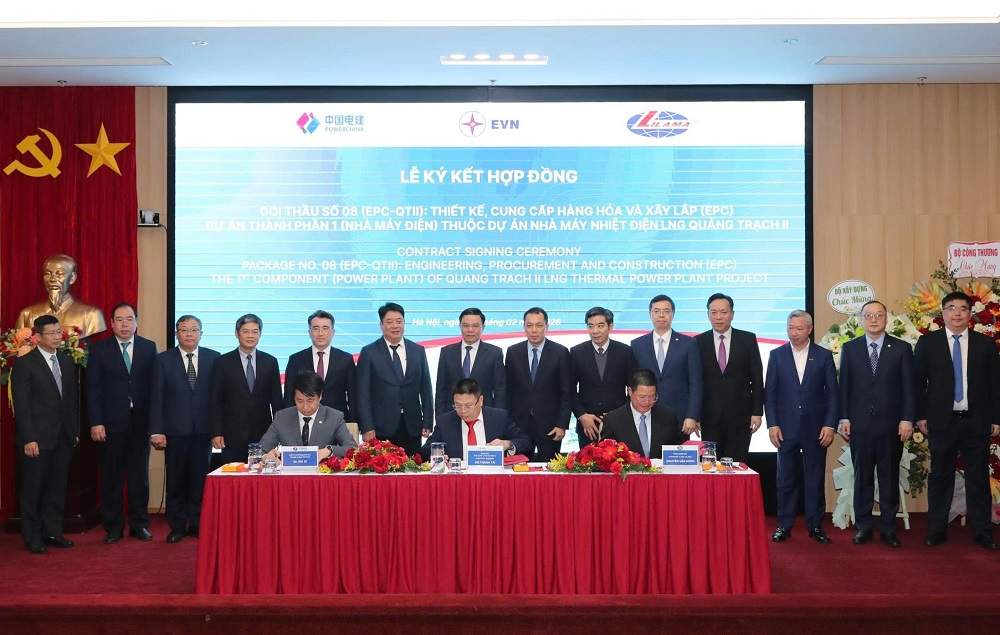 Ký hợp đồng EPC trị giá 25.202 tỷ đồng cho Nhiệt điện LNG Quảng Trạch II