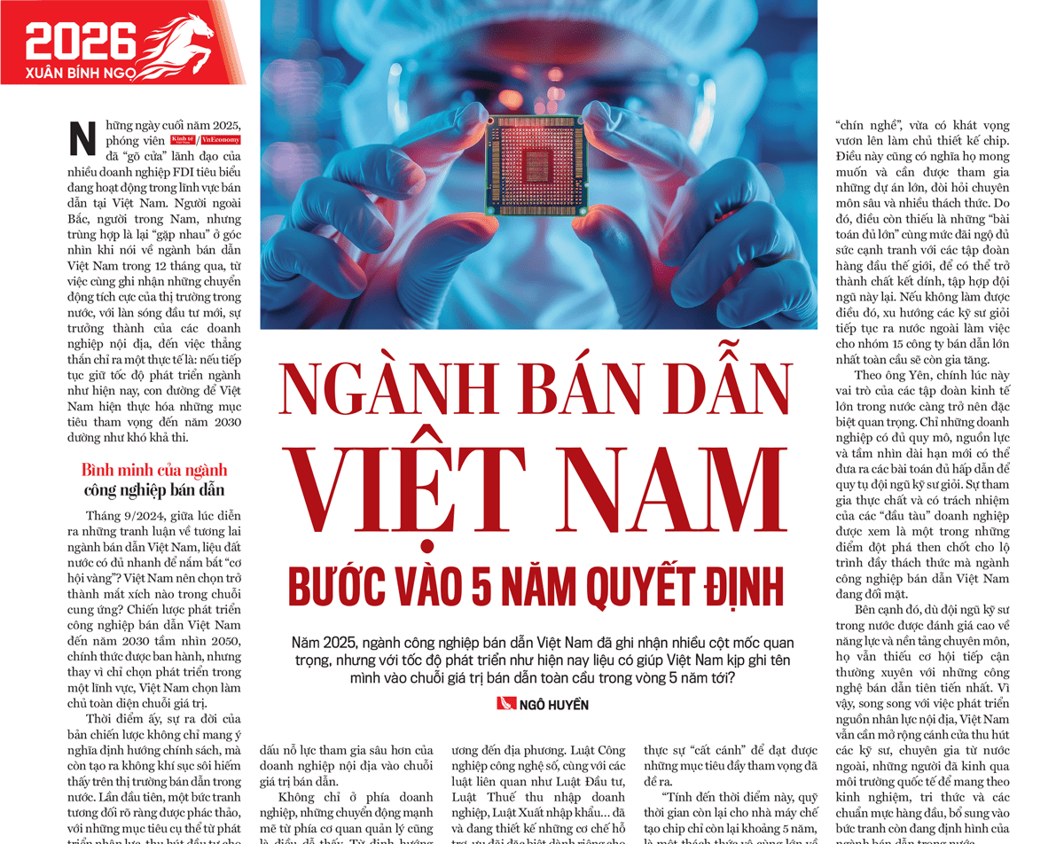 Ngành bán dẫn Việt Nam bước vào 5 năm quyết định