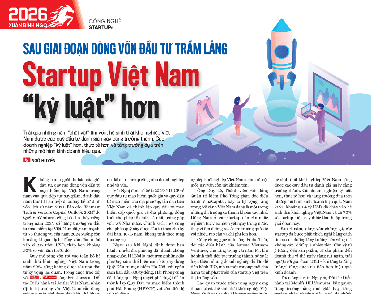 Sau giai đoạn dòng vốn đầu tư trầm lắng: Startup Việt Nam “kỷ luật” hơn