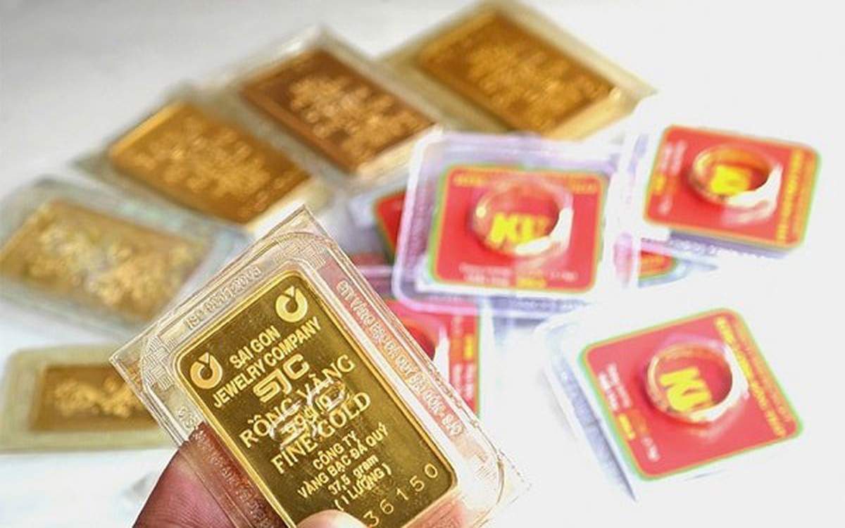 Giá vàng nhẫn tại Bảo Tín Minh Châu và Bảo Tín Mạnh Hải giảm 700.000 đồng/lượng so với mức cao điểm Giá vàng nhẫn tại Bảo Tín Minh Châu và Bảo Tín Mạnh Hải giảm 700.000 đồng/lượng so với mức cao điểm