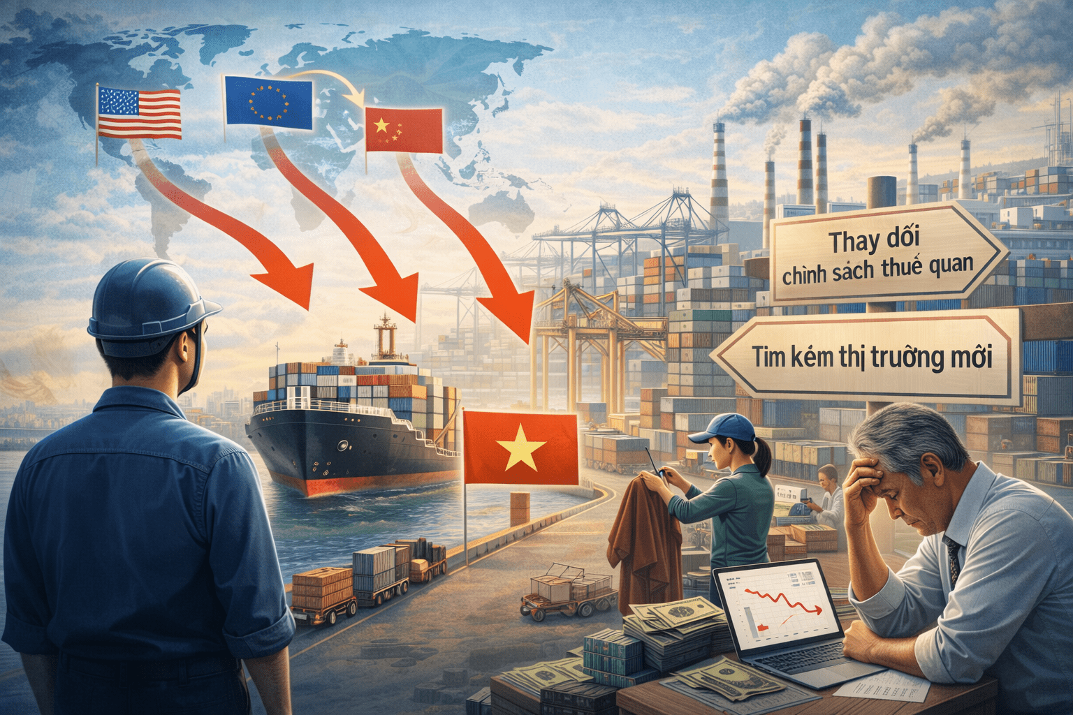 Biến động chính sách thuế quan và yêu cầu thích ứng của doanh nghiệp xuất khẩu Việt Nam trong bối cảnh thương mại toàn cầu