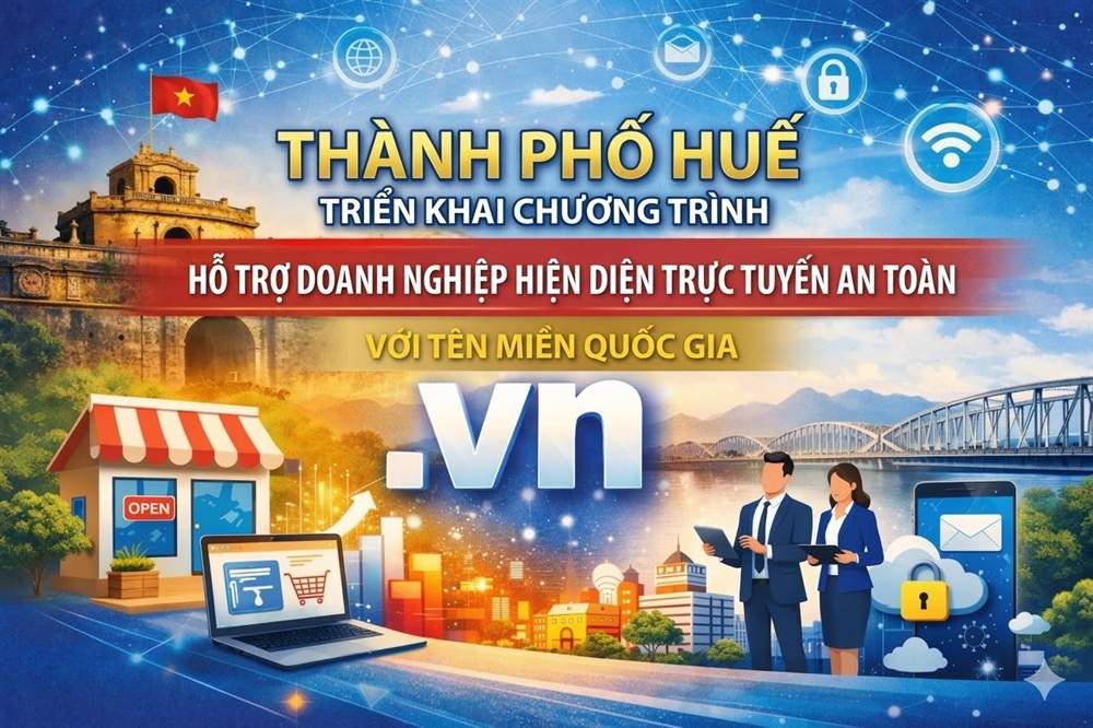 Huế đặt mục tiêu có 12.000 tên miền .vn vào năm 2030