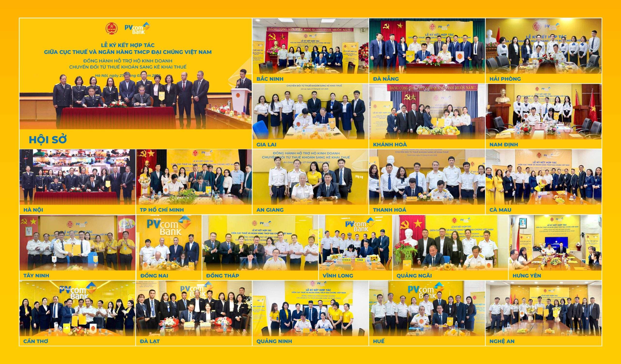 PVcomBank hợp tác với Cục Thuế hỗ trợ hộ kinh doanh kê khai thuế