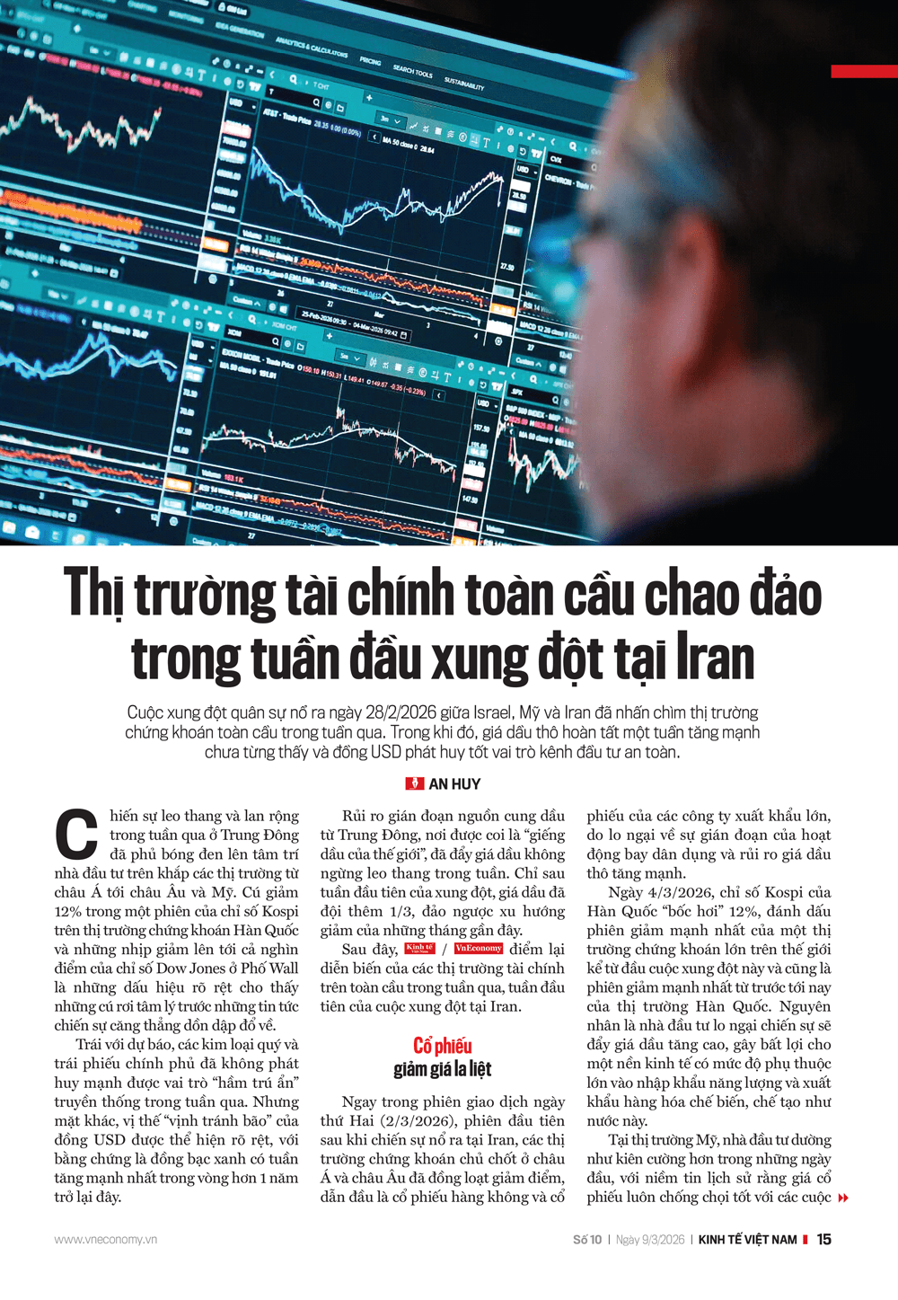 Thị trường tài chính toàn cầu chao đảo trong tuần đầu xung đột tại Iran Thị trường tài chính toàn cầu chao đảo trong tuần đầu xung đột tại Iran