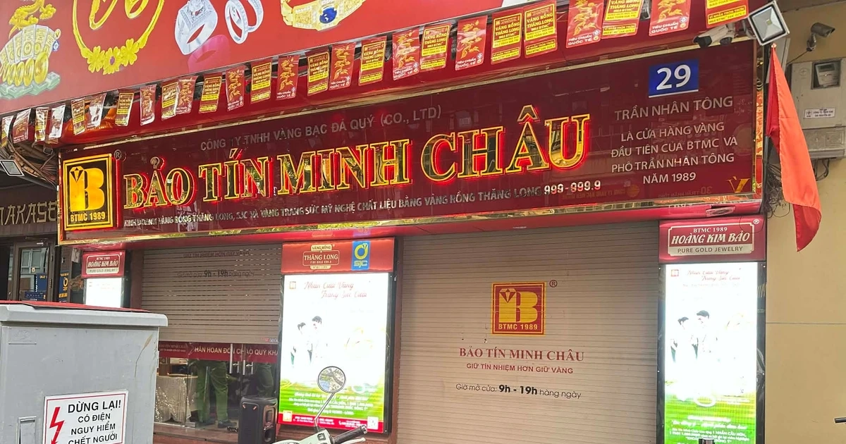 Bảo Tín Minh Châu đóng cửa, website ‘tắt’ cập nhật giá vàng