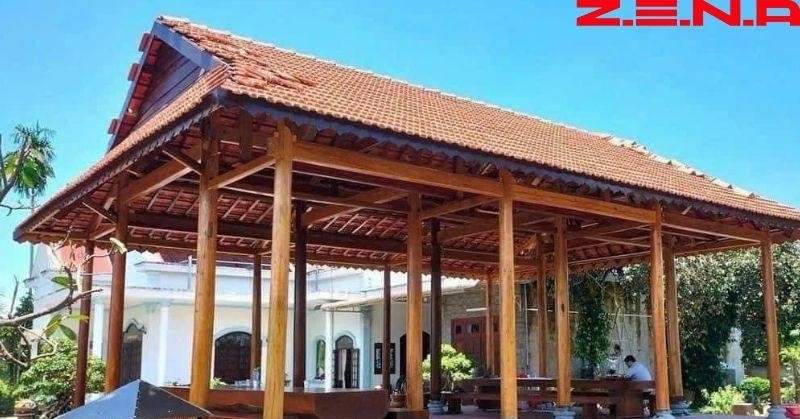 Thiết kế thi công nhà gỗ 3, 5 gian đẹp đẳng cấp