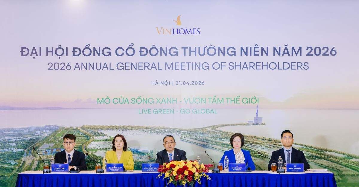 Vinhomes đặt mục tiêu lợi nhuận sau thuế 60.000 tỷ đồng năm 2026