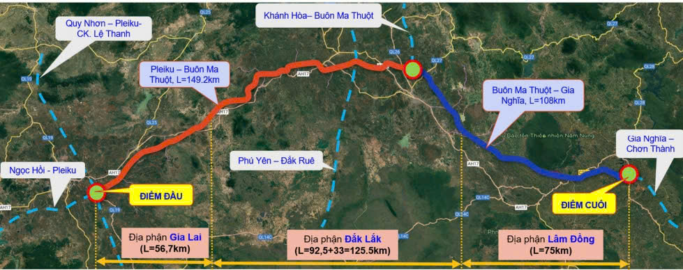 Bộ Xây dựng đề xuất đẩy sớm cao tốc Pleiku – Buôn Ma Thuột – Gia Nghĩa trước năm 2030