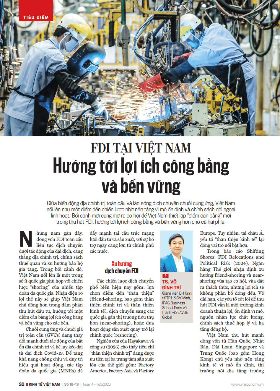 FDI tại Việt Nam: Hướng tới lợi ích công bằng và bền vững